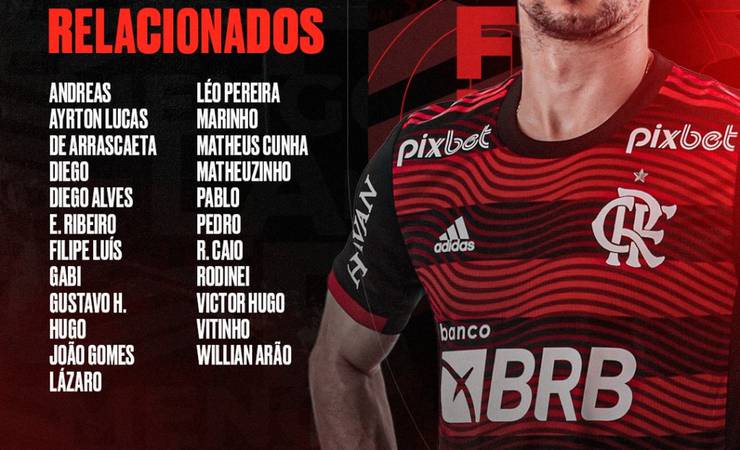 Com a volta de Rodrigo Caio, Flamengo divulga lista para o duelo com Galo; David Luiz e Isla fora
