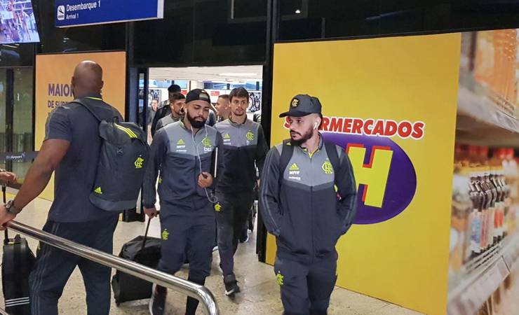 Sem Diego, Flamengo desembarca em Belo Horizonte para enfrentar o Atlético-MG pelo Brasileiro