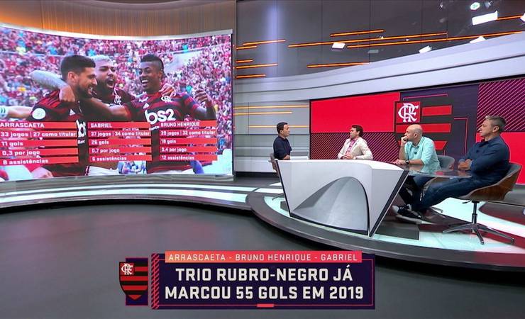 Petkovic fala do rendimento do trio de ataque do Flamengo, e destaca Bruno Henrique: "É de se tirar o chapéu"