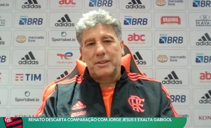 Renato Gaúcho se vê em Gabigol, cita conselhos e brinca com o atacante do Flamengo: "Seria meu banco"