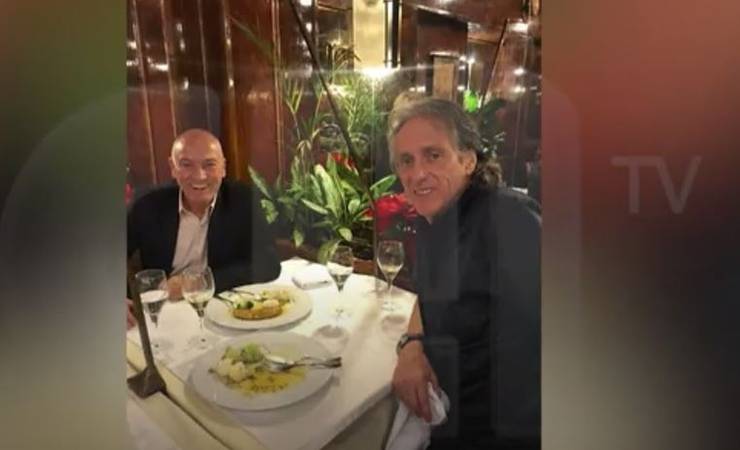 Antes de partir para o Brasil, Jorge Jesus e Jesualdo Ferreira almoçam juntos em Lisboa
