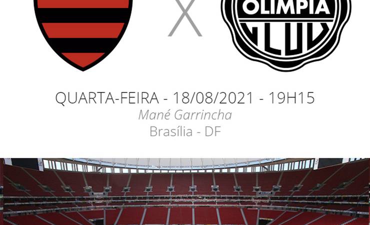 Flamengo x Olimpia: veja as escalações, desfalques e arbitragem
