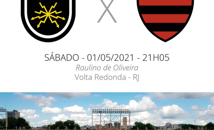 Volta Redonda x Flamengo: veja escalações, desfalques e arbitragem