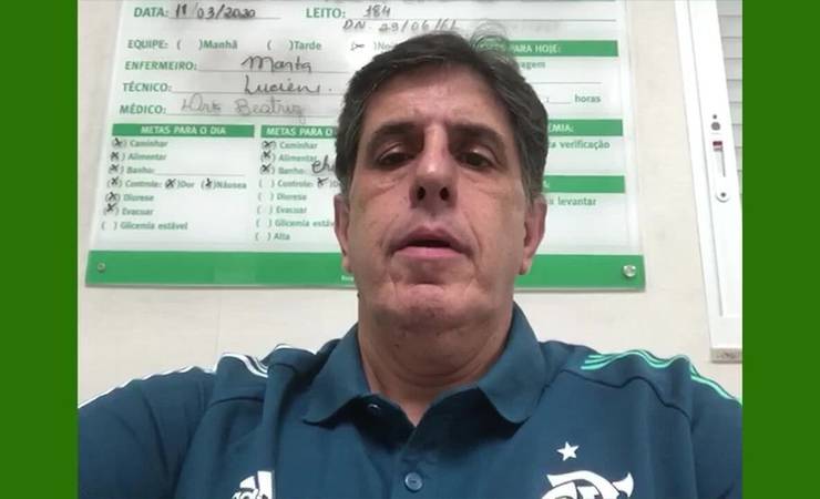 Dirigente do Flamengo testado positivo para Covid-19 faz alerta: "O quadro é seríssimo"