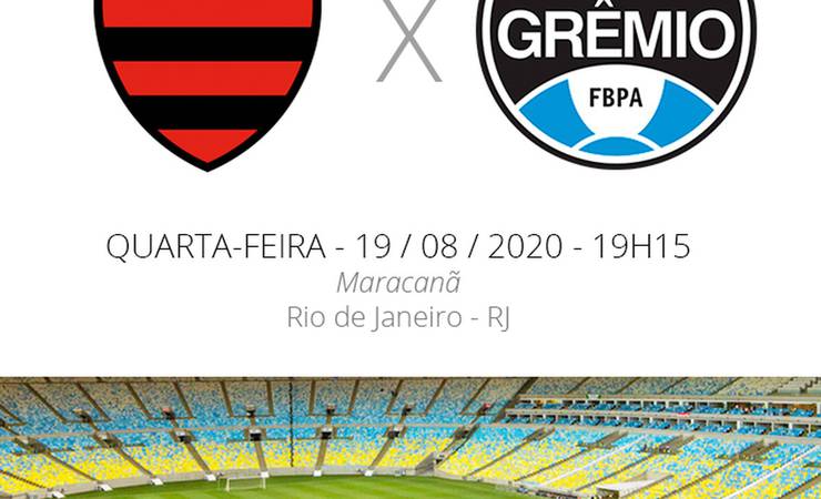 Flamengo x Grêmio: veja onde assistir, escalações, desfalques e arbitragem