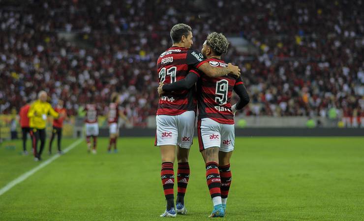 Dorival Júnior avalia boa atuação de Gabigol e Pedro juntos pelo Flamengo