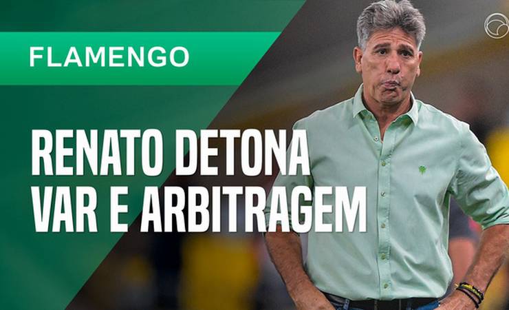 RENATO DETONA ARBITRAGEM EM EMPATE DO FLA: 'meu JOGADOR também pode dar soco então?'