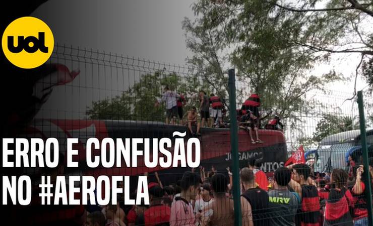 AeroFla tem erro no percurso e até torcedores em cima do ônibus