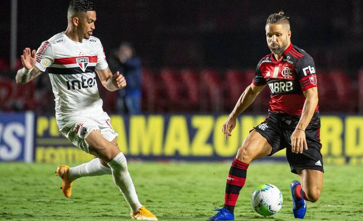 Site aponta amplo favoritismo do Flamengo em duelo com o São Paulo
