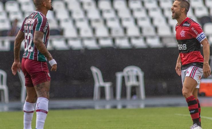 Felipe Melo provoca Diego Ribas no Fla-Flu: 'Meu vice'