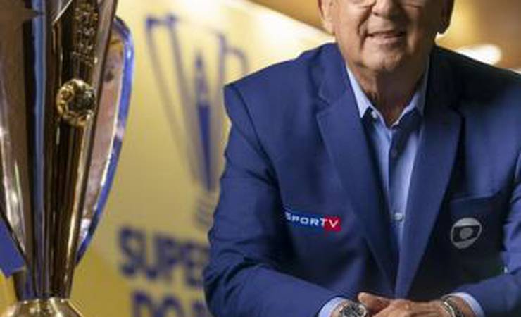 Globo escala Luís Roberto e Supercopa do Brasil não terá Galvão Bueno