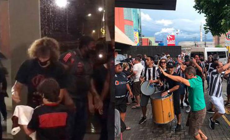 Na área: delegações de Atlético-MG e Flamengo desembarcam em Cuiabá para a decisão da Supercopa