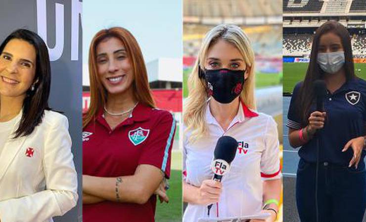 Informação é com elas! Jornalistas dos quatro grandes cariocas roubam a cena nas mídias do clubes; conheça