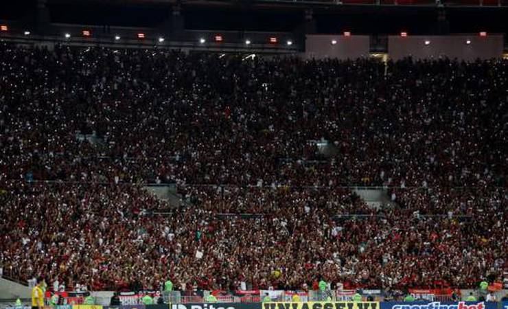 Valeu, Nação! Contra o Palmeiras, torcida do Flamengo estabelece recorde de público do novo Maracanã