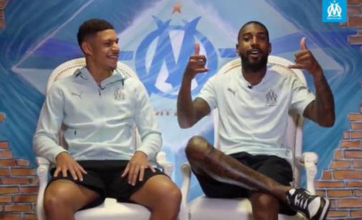 Da França, Gerson e Luis Henrique brincam sobre rivalidade entre Flamengo e Botafogo; veja