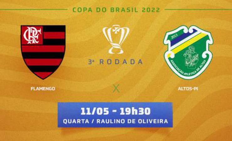 Copa do Brasil: Flamengo x Altos-PI terá transmissão exclusiva de serviço de streaming; saiba onde assistir