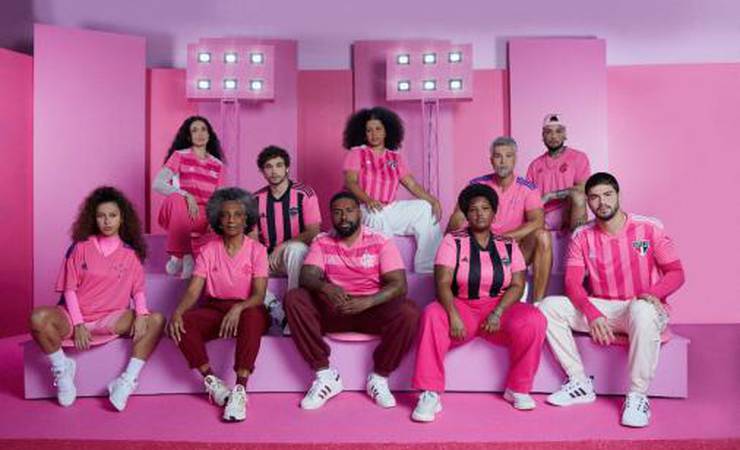 Em parceria com a Adidas, clubes lançam camisas por conta do Outubro Rosa