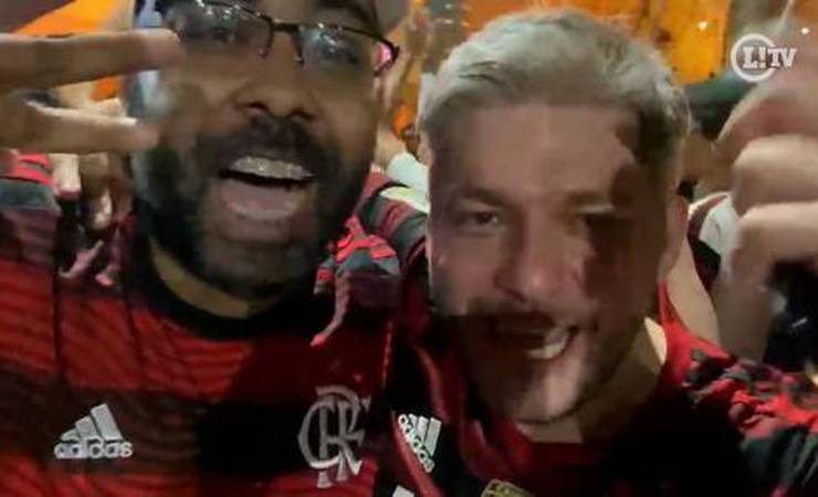 Com provocações ao Real Madrid e Vini Jr, torcedores do Flamengo comemoram tri da Libertadores